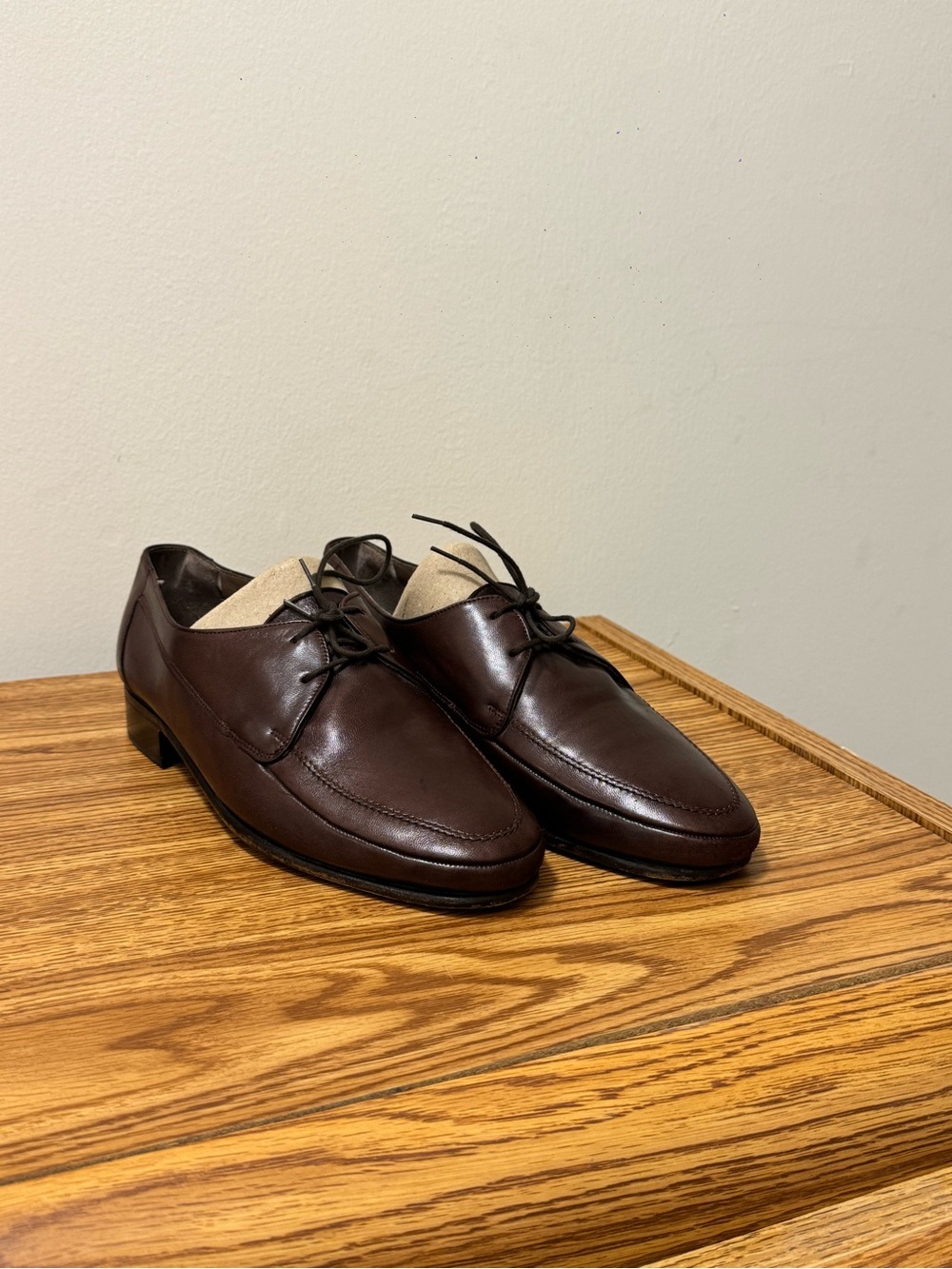 Bally Dark Brown Leather Derby Shoes